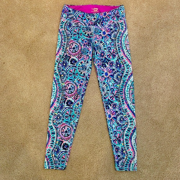 Lilly Pulitzer Luxletic Weekender Leggings, Multi The Swim, UPF 50